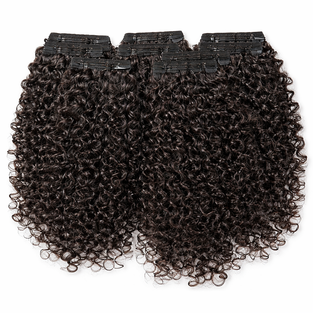 Burmese curly clip in set