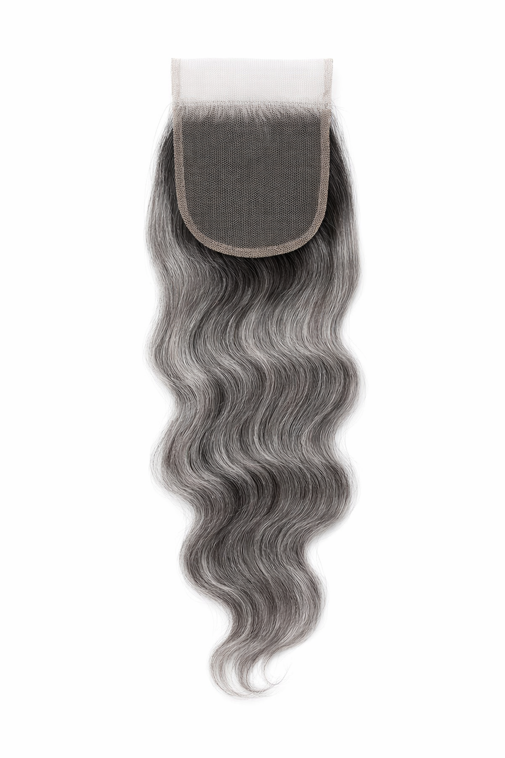Pure Gray Cambodian Wavy HD Lace Closure