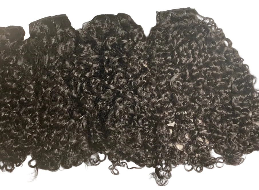 Burmese curly clip in set