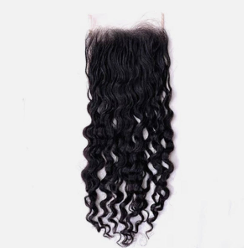 Burmese curly lace closure