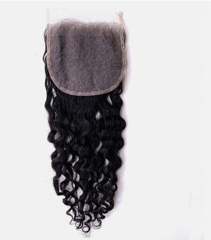 Burmese curly lace closure